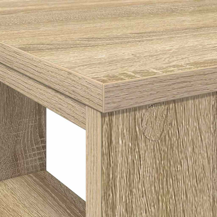Bord med hylde Sonoma eg 90 x 50 x 75 cm Konstrueret træ