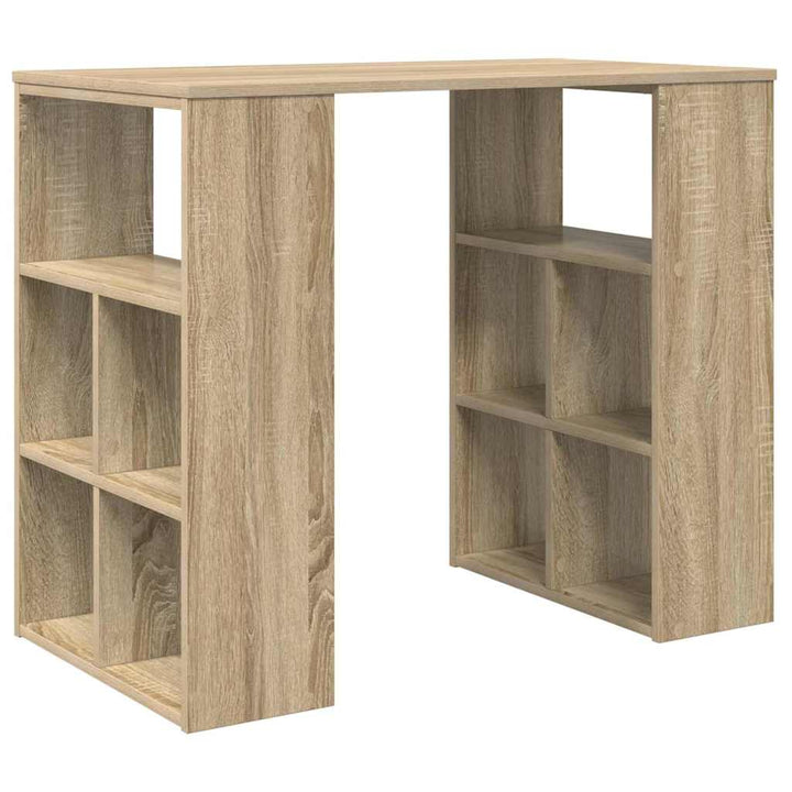 Bord med hylde Sonoma eg 90 x 50 x 75 cm Konstrueret træ