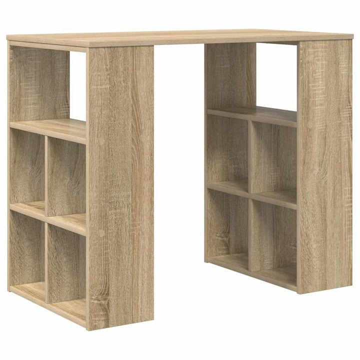Bord med hylde Sonoma eg 90 x 50 x 75 cm Konstrueret træ
