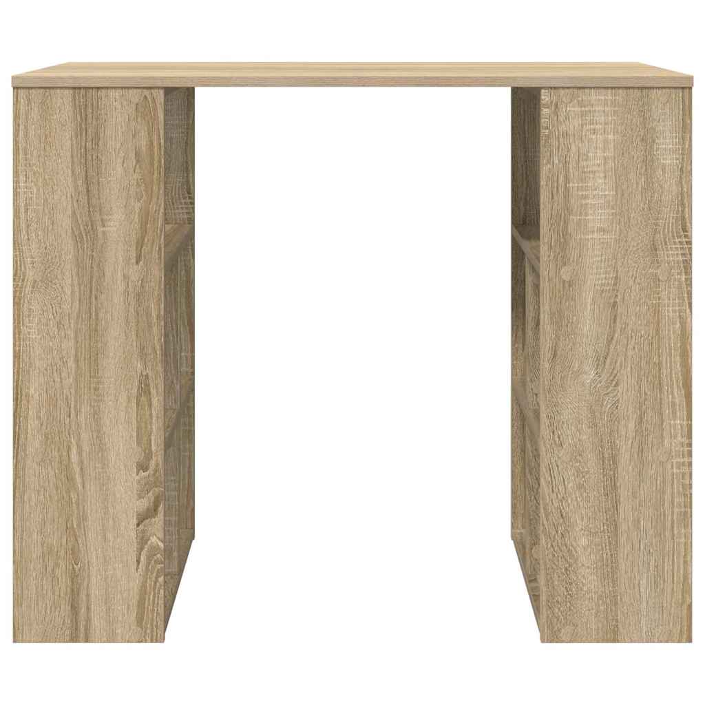 Bord med hylde Sonoma eg 90 x 50 x 75 cm Konstrueret træ