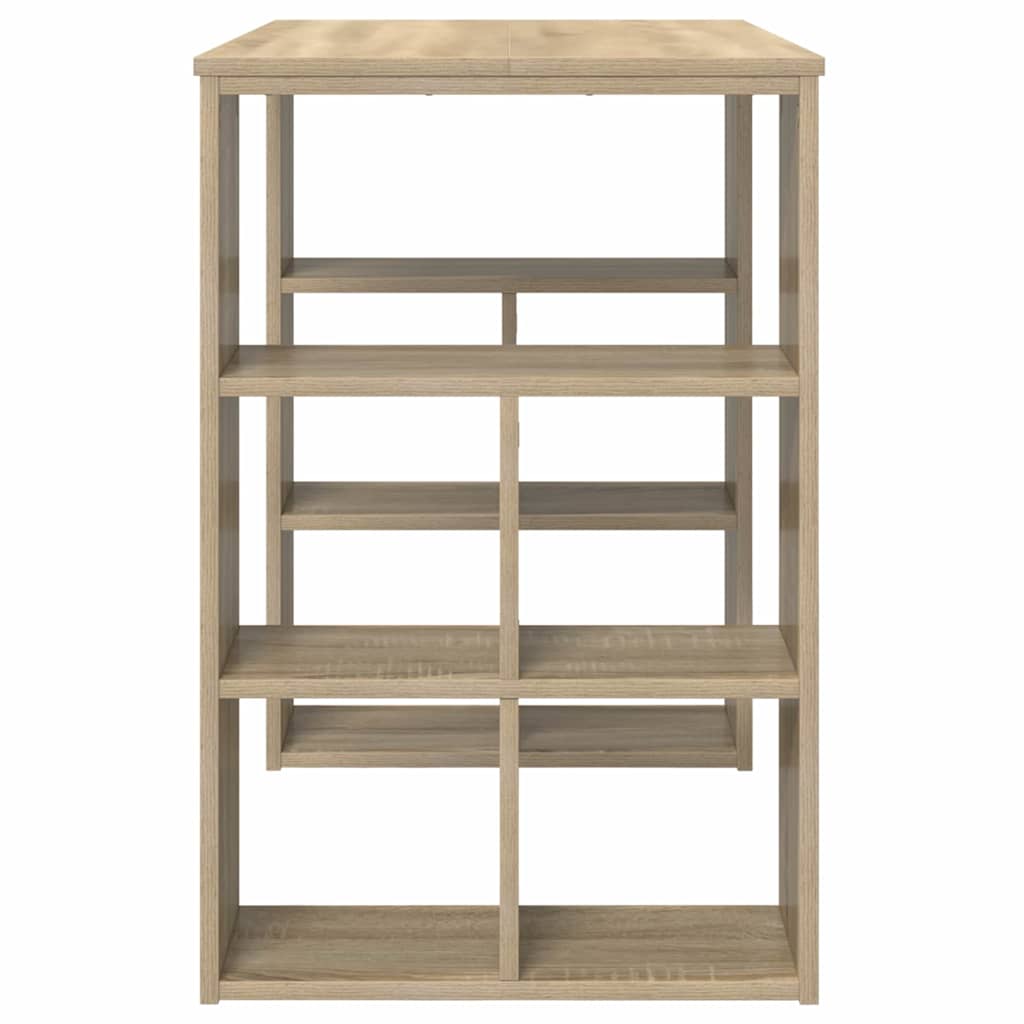 Bord med hylde Sonoma eg 90 x 50 x 75 cm Konstrueret træ