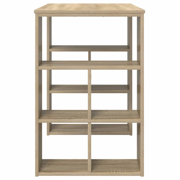 Bord med hylde Sonoma eg 90 x 50 x 75 cm Konstrueret træ