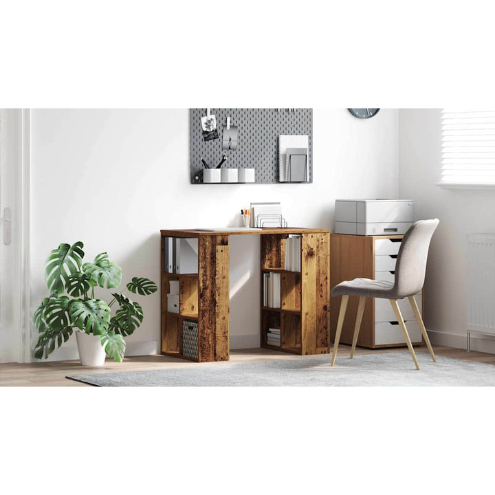 Bord med hylde Gammelt træ 90 x 50 x 75 cm Konstrueret træ