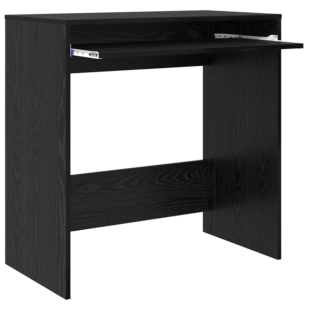 Bord med skuffe Sort eg 77,5 x 43 x 79 cm Konstrueret træ