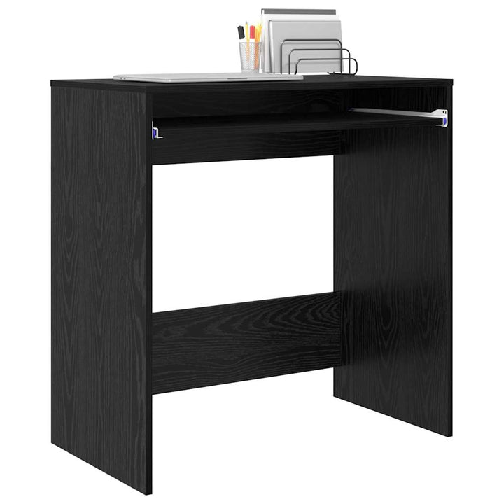 Bord med skuffe Sort eg 77,5 x 43 x 79 cm Konstrueret træ