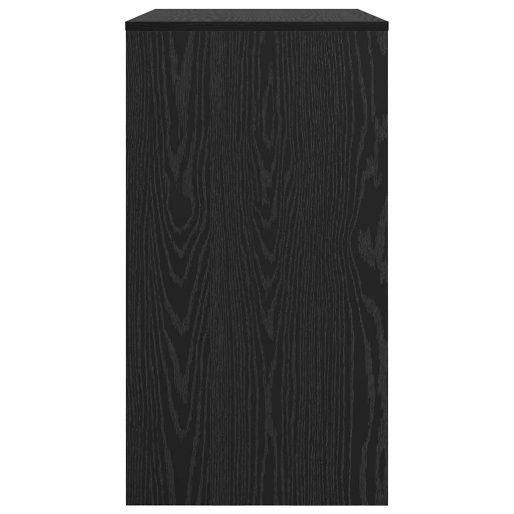 Bord med skuffe Sort eg 77,5 x 43 x 79 cm Konstrueret træ