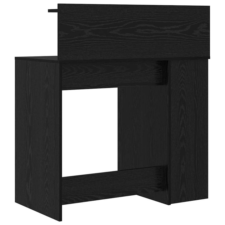 Bord med hylde Sort eg 90 x 48 x 101,5 cm Konstrueret træ