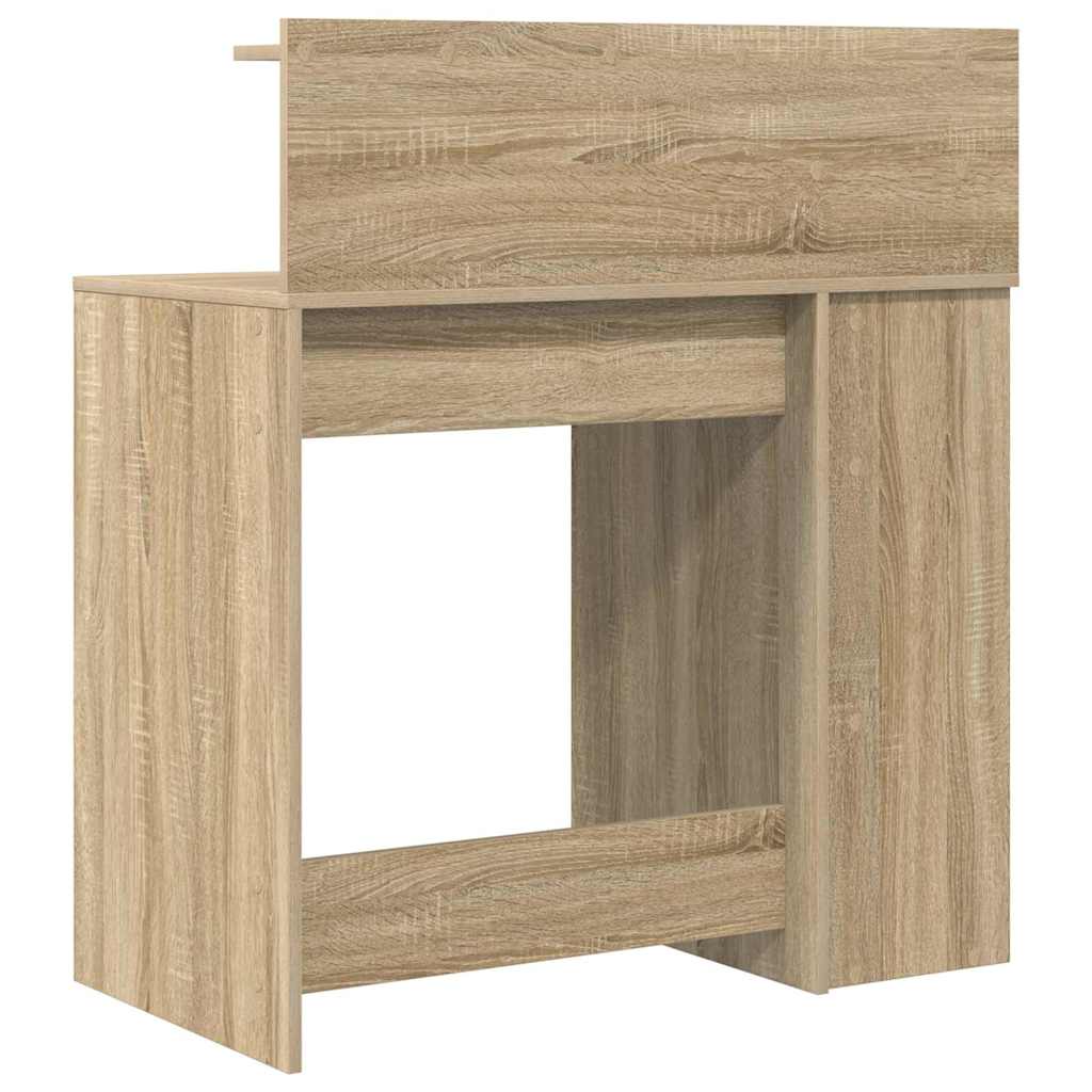 Bord med hylde Sonoma eg 90 x 48 x 101,5 cm Konstrueret træ
