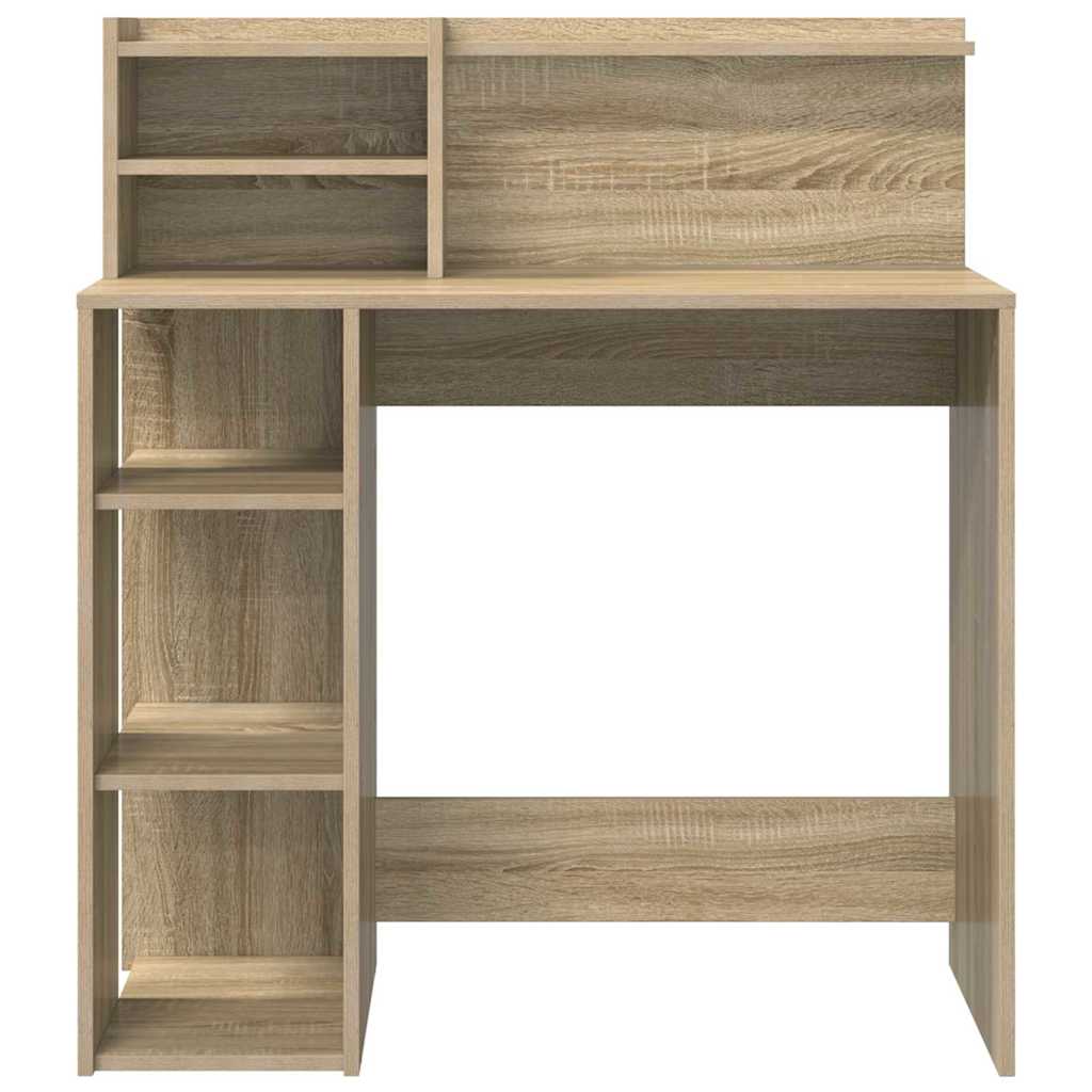 Bord med hylde Sonoma eg 90 x 48 x 101,5 cm Konstrueret træ
