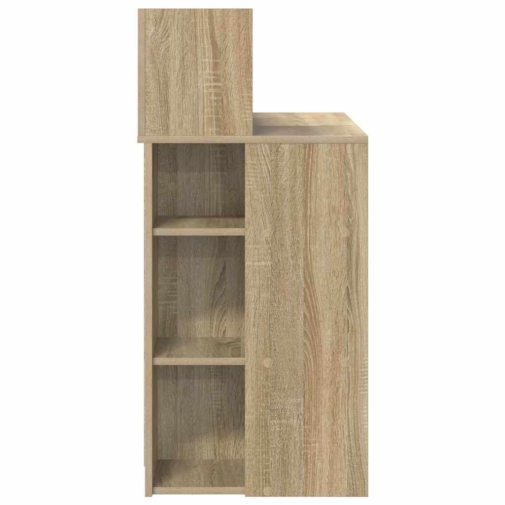 Bord med hylde Sonoma eg 90 x 48 x 101,5 cm Konstrueret træ