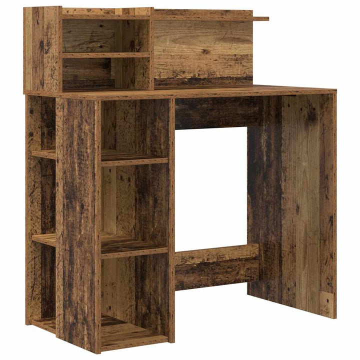 Bord med hylde Gammelt træ 90 x 48 x 101,5 cm Konstrueret træ