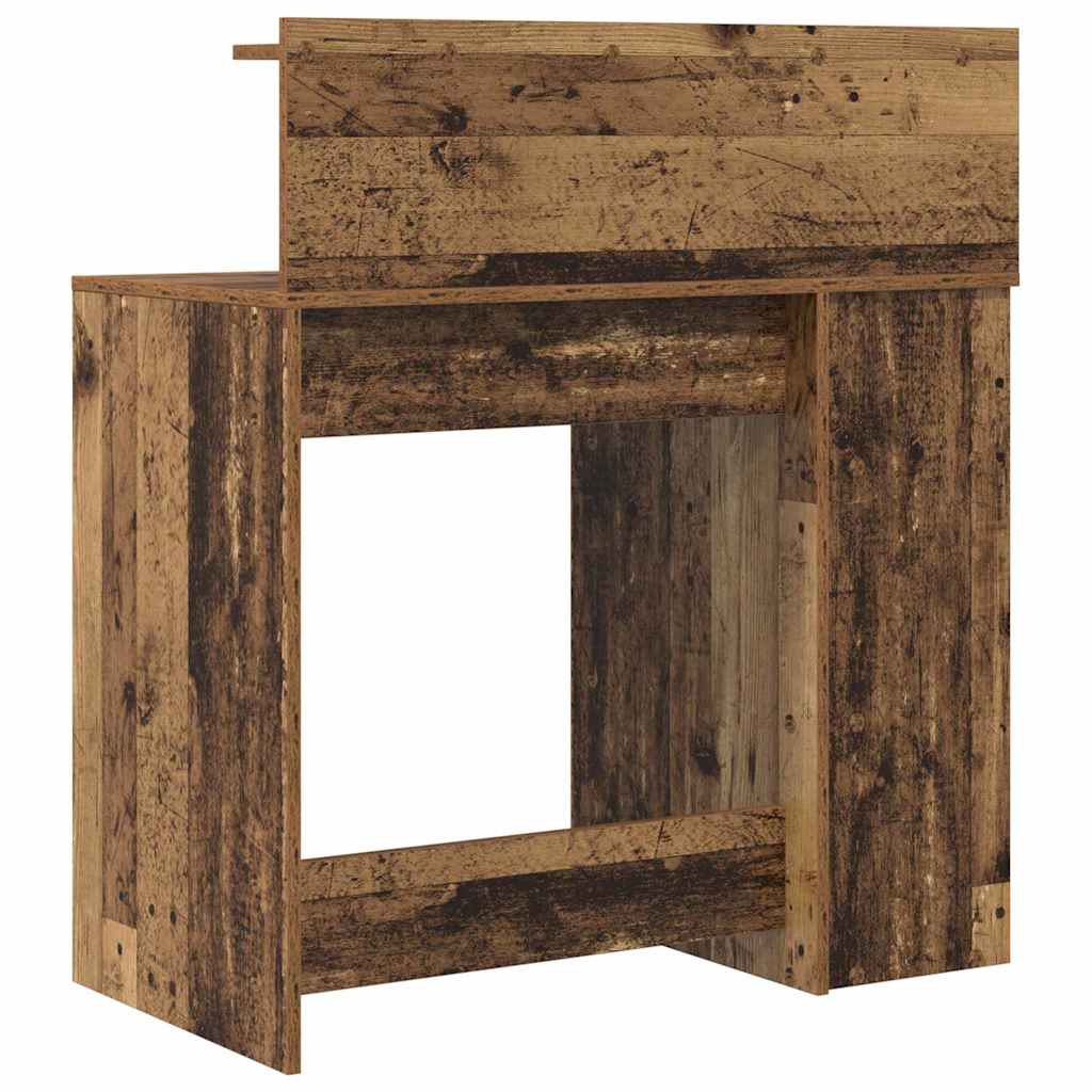 Bord med hylde Gammelt træ 90 x 48 x 101,5 cm Konstrueret træ