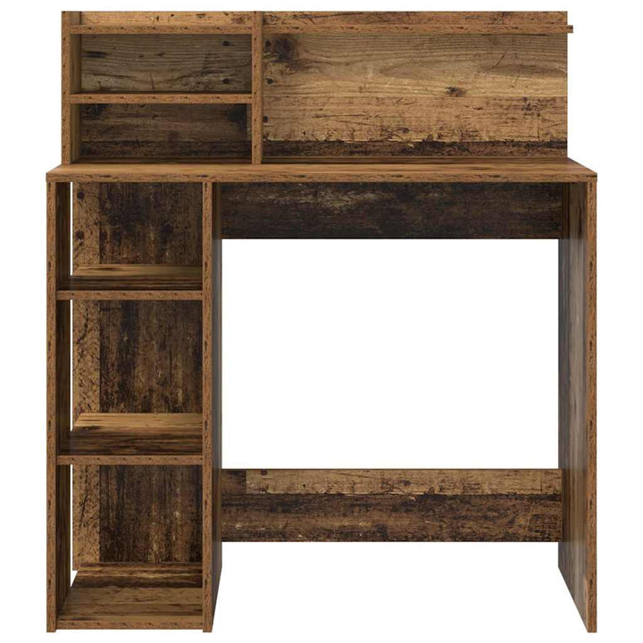 Bord med hylde Gammelt træ 90 x 48 x 101,5 cm Konstrueret træ