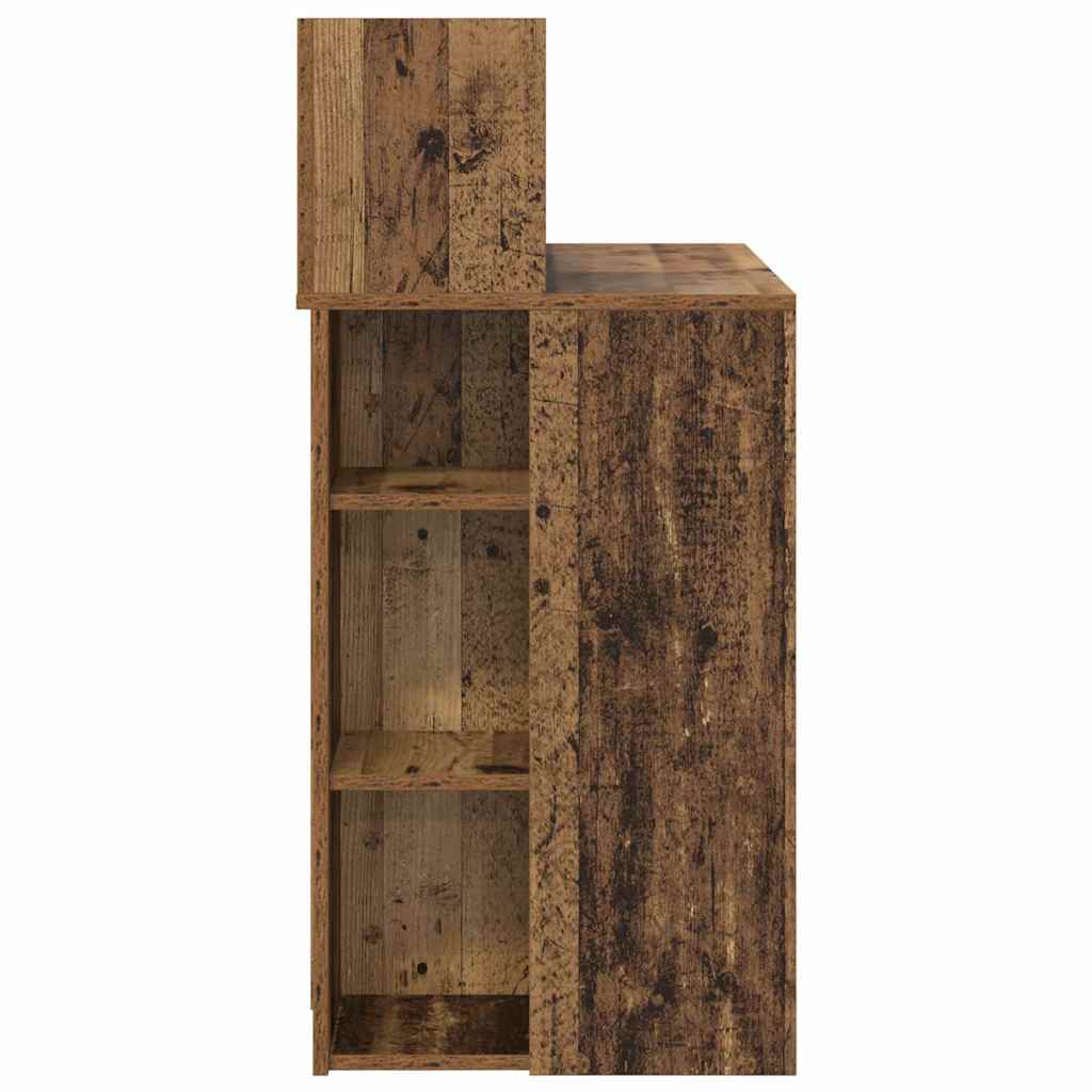 Bord med hylde Gammelt træ 90 x 48 x 101,5 cm Konstrueret træ