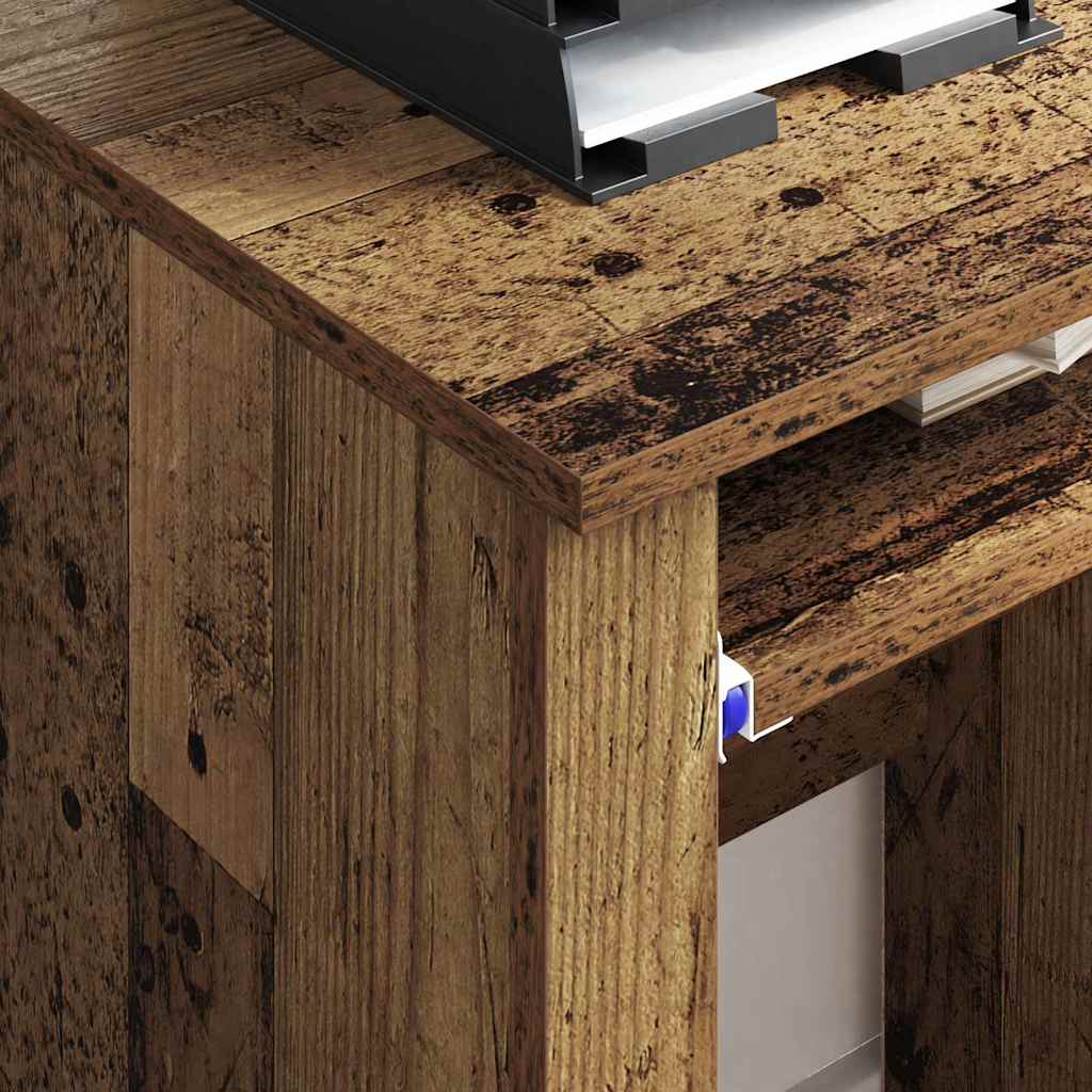 Skrivebord med Hjul Gammelt træ 91 x 50 x 77 cm Konstrueret træ