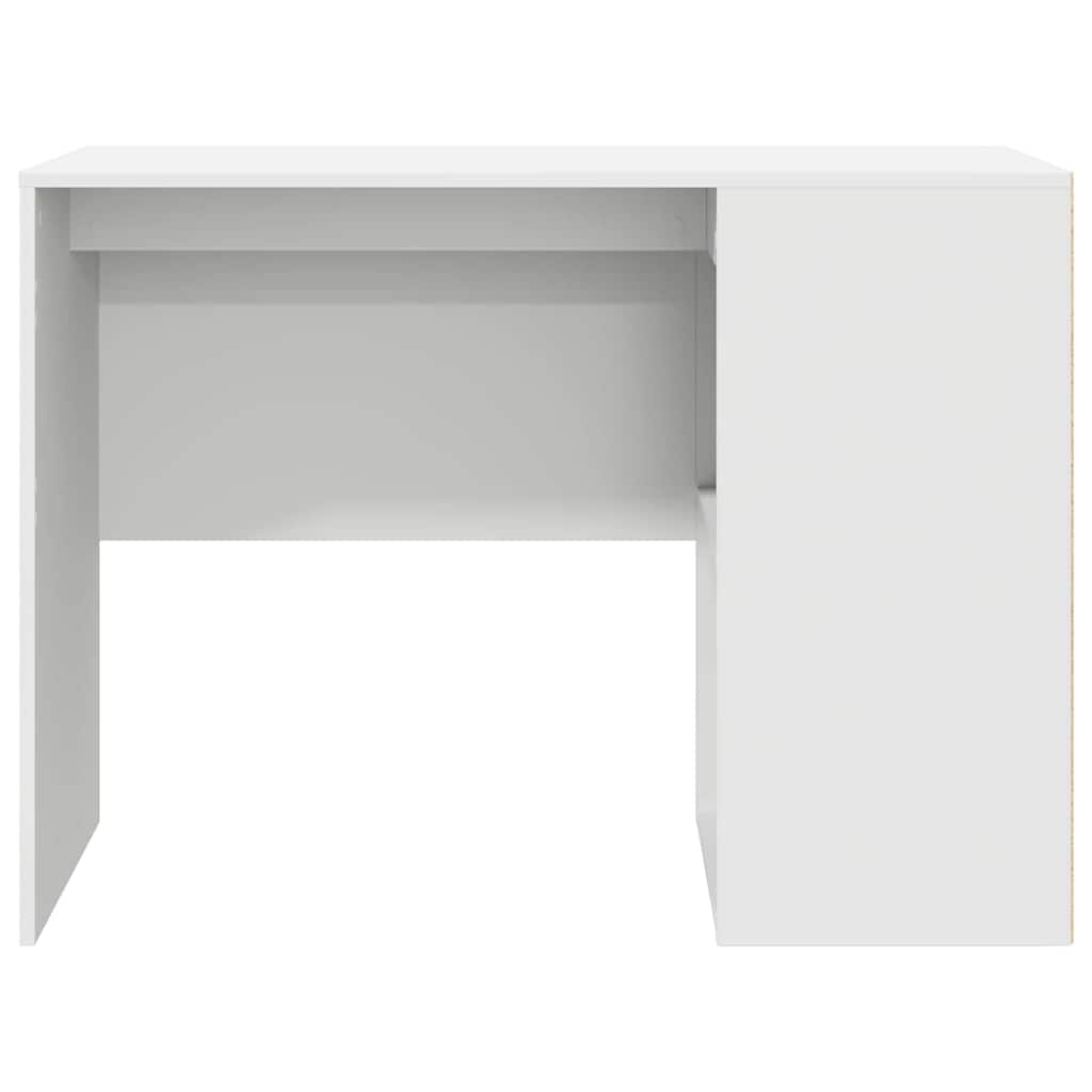 Bord med hylde Hvid 102 x 50 x 75 cm Konstrueret træ