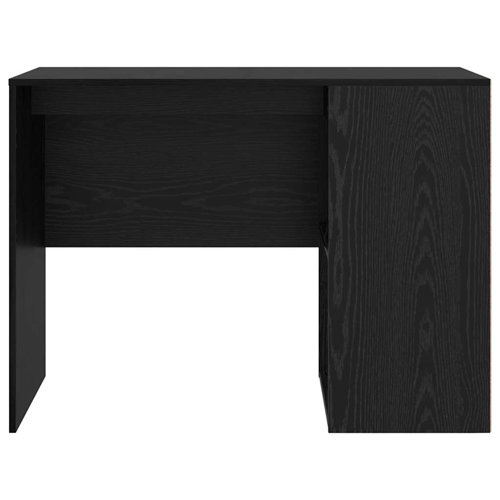Bord med hylde Sort eg 102 x 50 x 75 cm Konstrueret træ