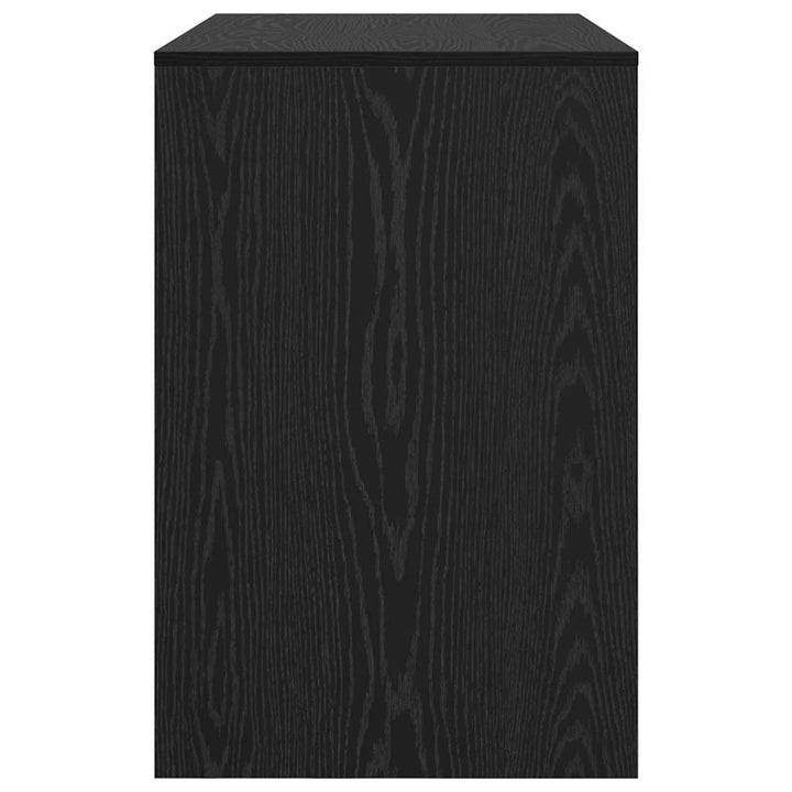 Bord med hylde Sort eg 102 x 50 x 75 cm Konstrueret træ