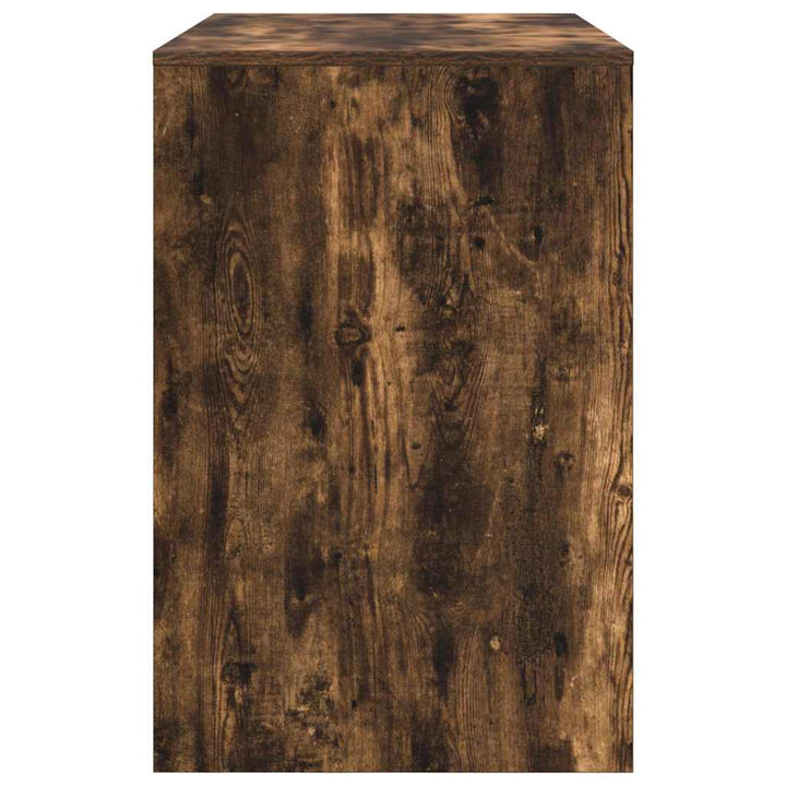 Bord med hylde Røget eg 102 x 50 x 75 cm Konstrueret træ