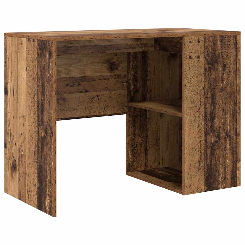 Bord med hylde Gammelt træ 102 x 50 x 75 cm Konstrueret træ