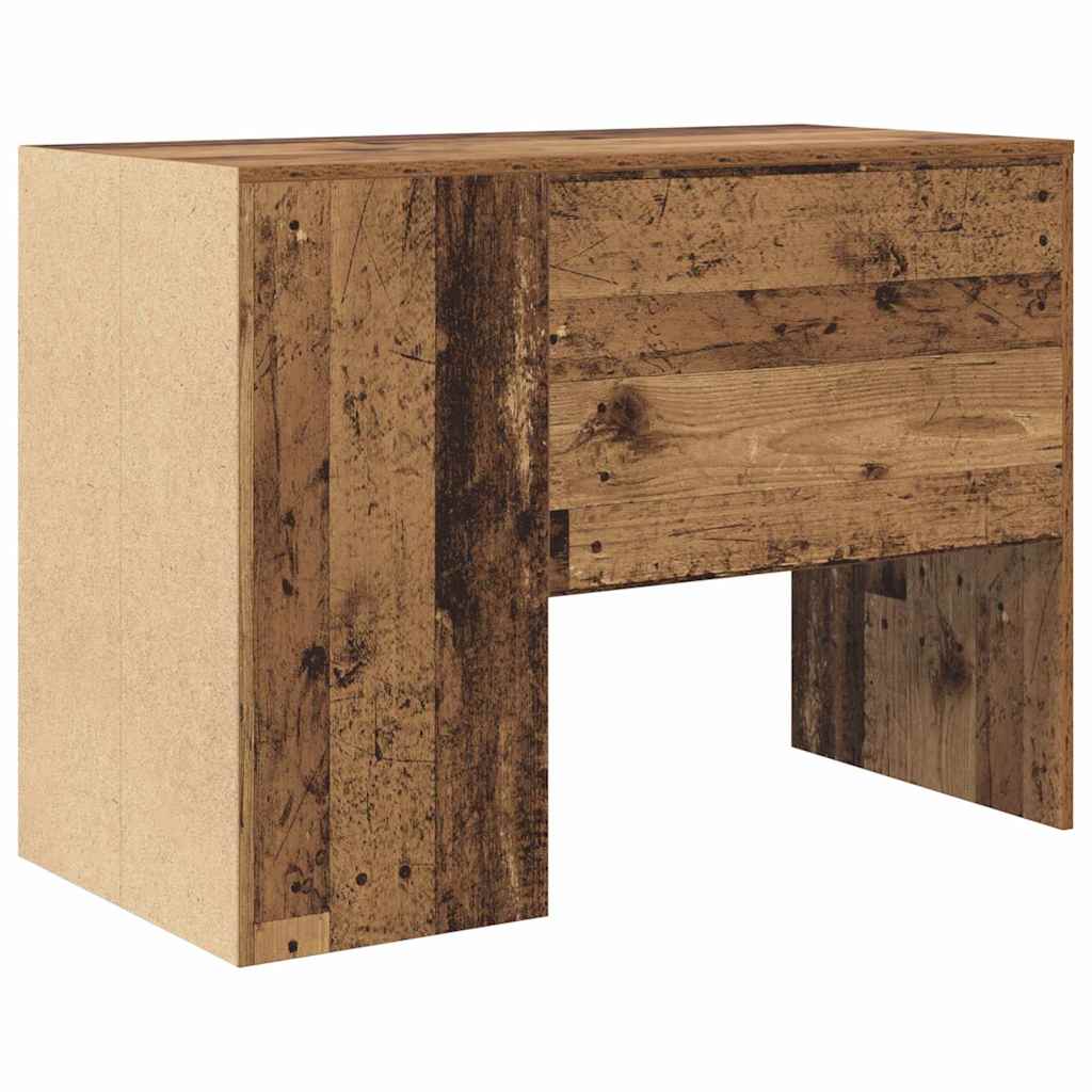 Bord med hylde Gammelt træ 102 x 50 x 75 cm Konstrueret træ