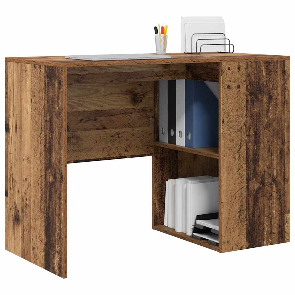 Bord med hylde Gammelt træ 102 x 50 x 75 cm Konstrueret træ