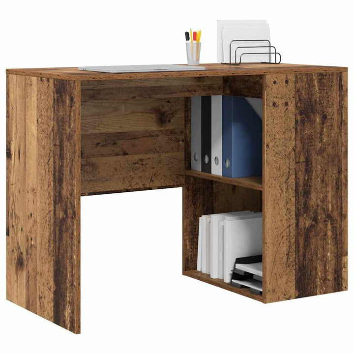 Bord med hylde Gammelt træ 102 x 50 x 75 cm Konstrueret træ