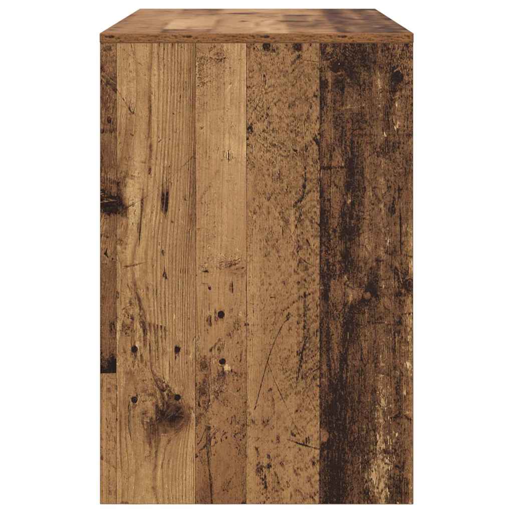 Bord med hylde Gammelt træ 102 x 50 x 75 cm Konstrueret træ