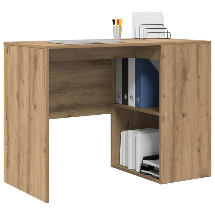 Bord med hylde Artisan Egetræ 102 x 50 x 75 cm Konstrueret træ