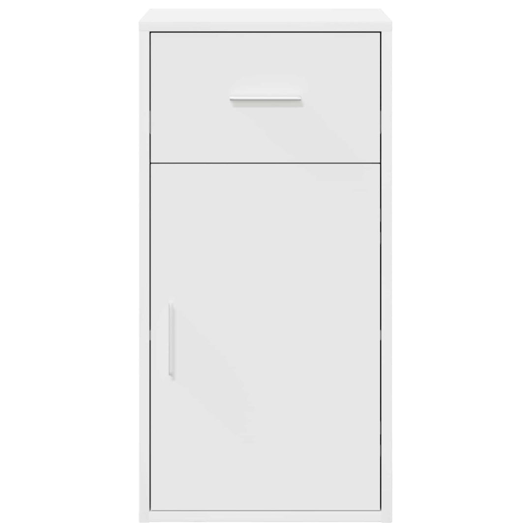 Sideboard med skuffe Hvid 38 x 34 x 75 cm