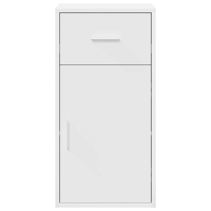 Sideboard med skuffe Hvid 38 x 34 x 75 cm