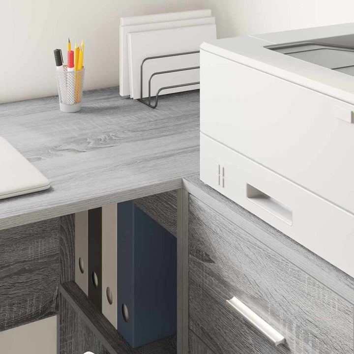 Sideboard med skuffe Grå Sonoma 38 x 34 x 75 cm