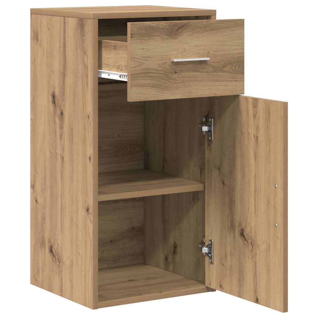 Sideboard med skuffe Artisan Egetræ 38 x 34 x 75 cm