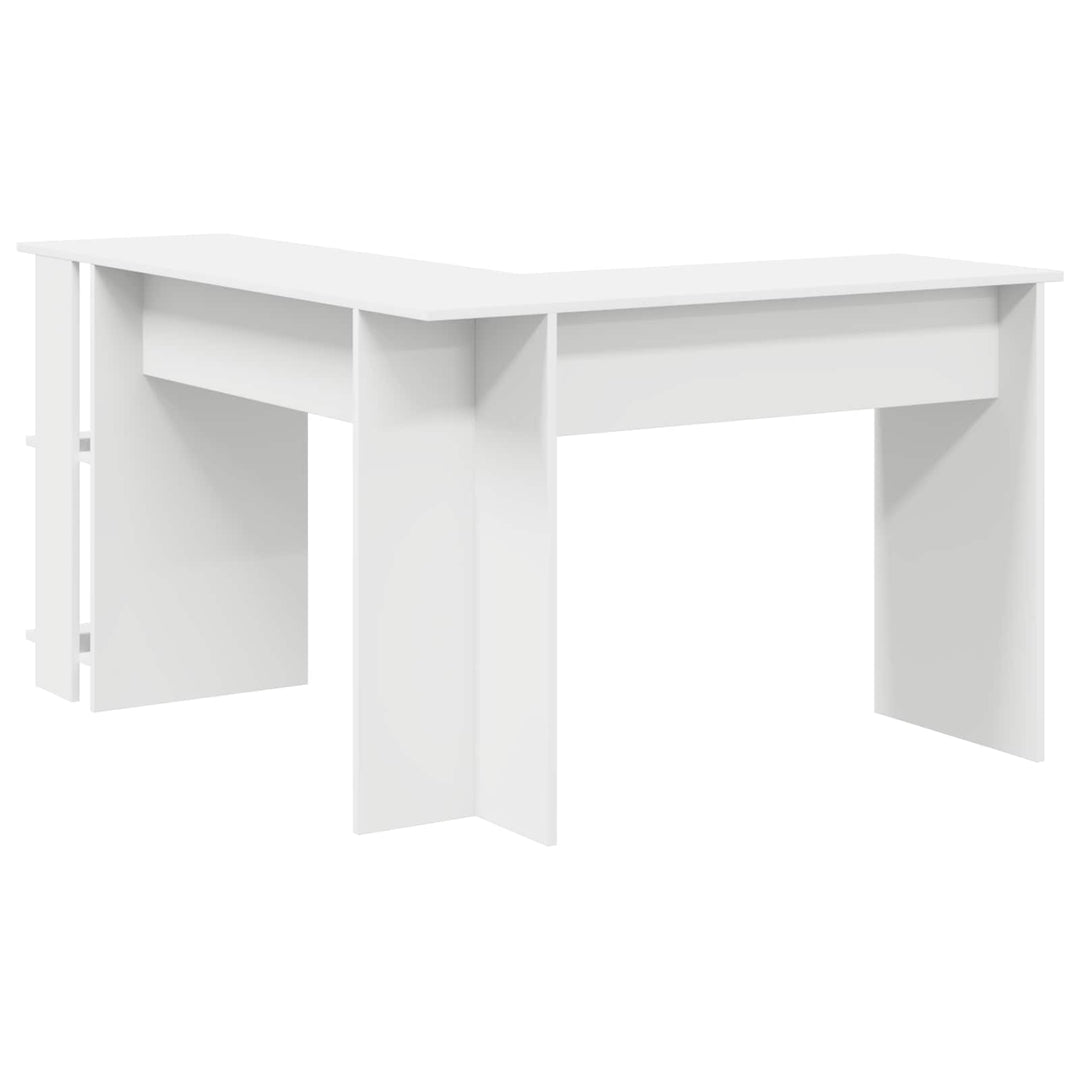 Hjørneskrivebord Hvid 140 x 113,5 x 75 cm Konstrueret træ