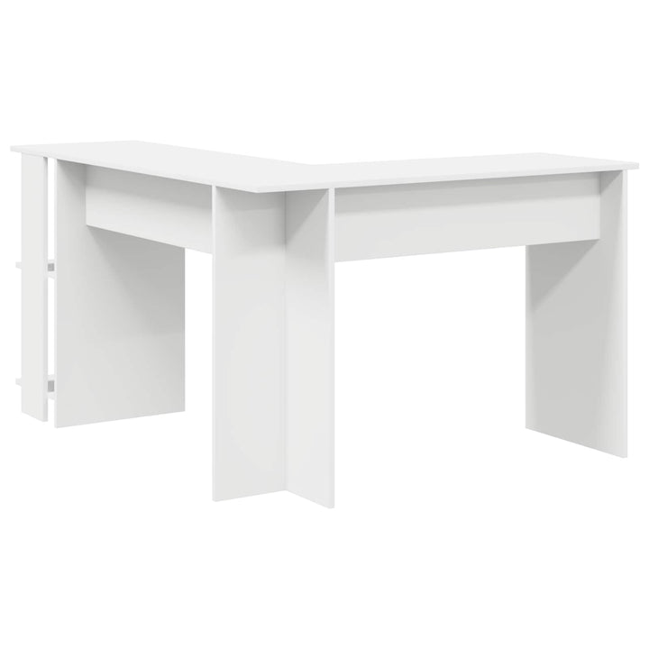Hjørneskrivebord Hvid 140 x 113,5 x 75 cm Konstrueret træ
