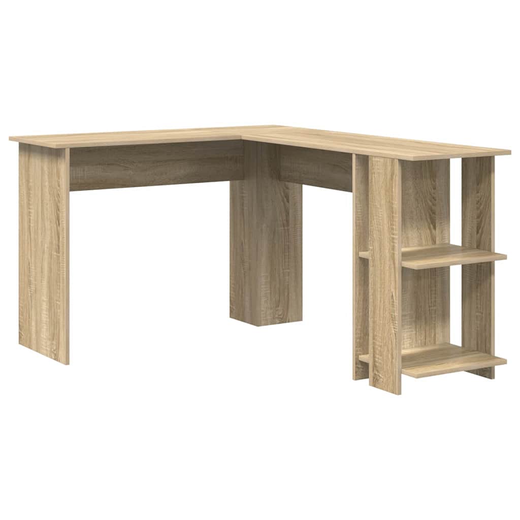 Hjørneskrivebord Sonoma eg 140 x 113,5 x 75 cm Konstrueret træ
