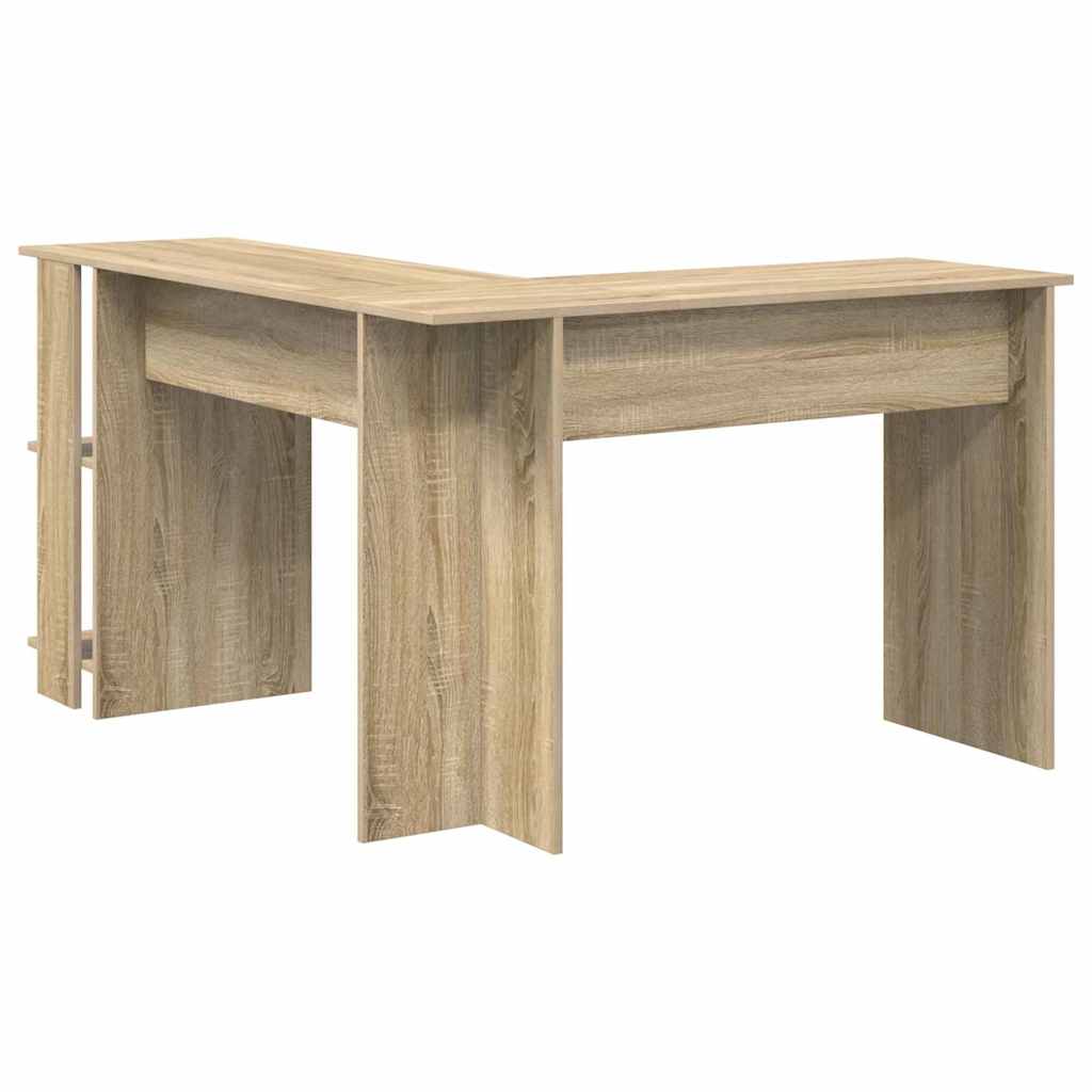 Hjørneskrivebord Sonoma eg 140 x 113,5 x 75 cm Konstrueret træ