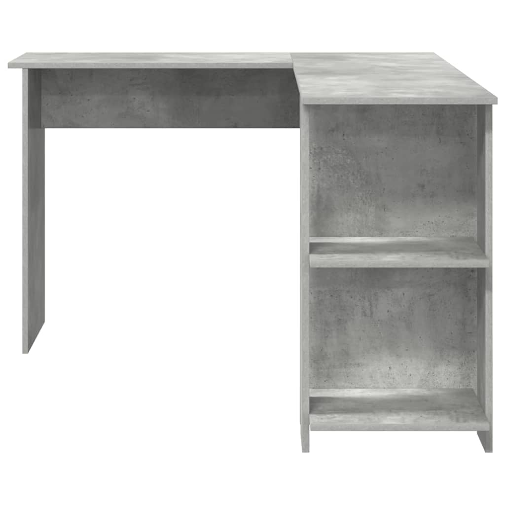 Hjørneskrivebord Beton Grå 140 x 113,5 x 75 cm Konstrueret træ