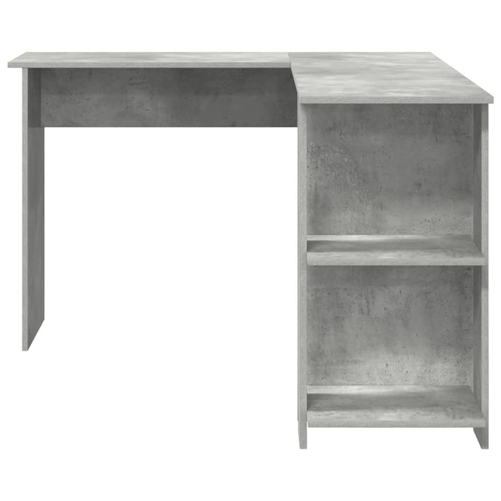 Hjørneskrivebord Beton Grå 140 x 113,5 x 75 cm Konstrueret træ