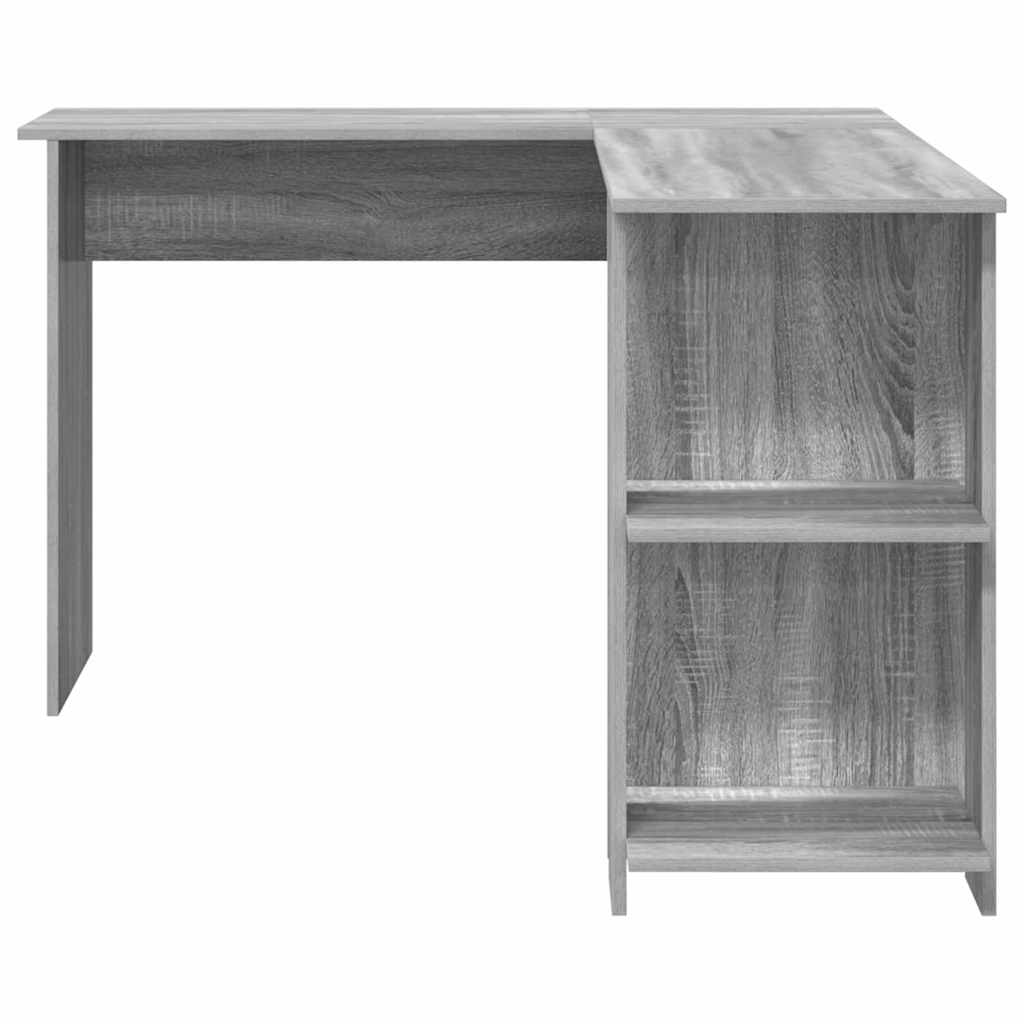 Hjørneskrivebord Grå Sonoma Konstrueret træ 140 x 113,5 x 75 cm