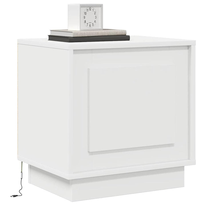 Natskab 2 pcs Hvid 44 x 34,5 x 45 cm Konstrueret træ