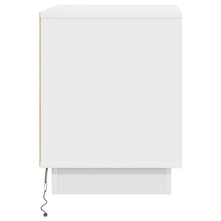 Natskab 2 pcs Hvid 44 x 34,5 x 45 cm Konstrueret træ