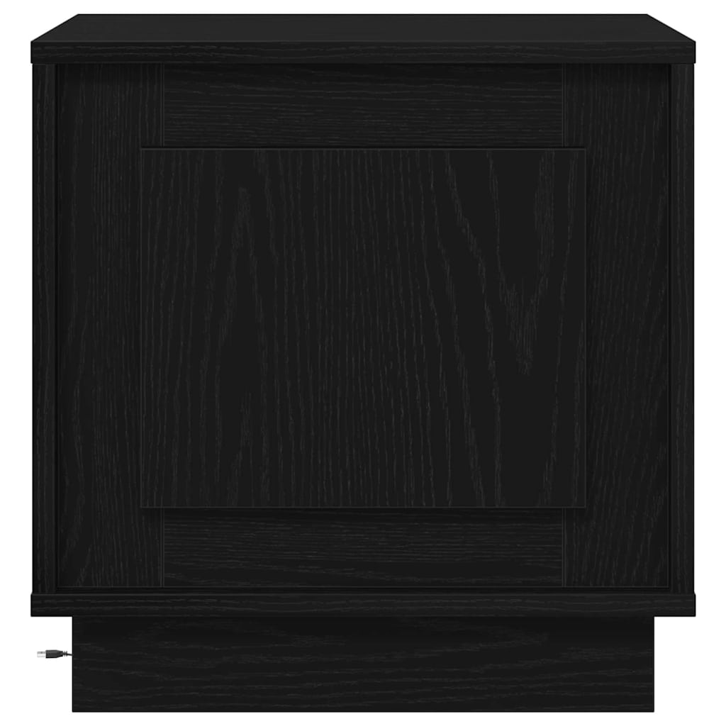 Natskab 2 pcs Sort 44 x 34,5 x 45 cm Konstrueret træ