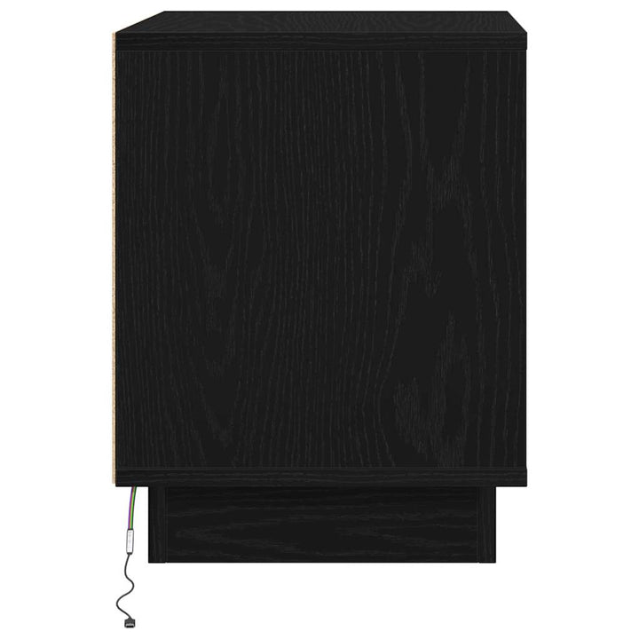 Natskab 2 pcs Sort 44 x 34,5 x 45 cm Konstrueret træ