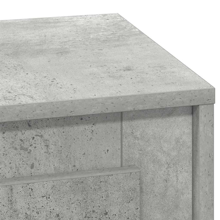 Natskab 2 pcs Beton Grå 44 x 34,5 x 45 cm Konstrueret træ