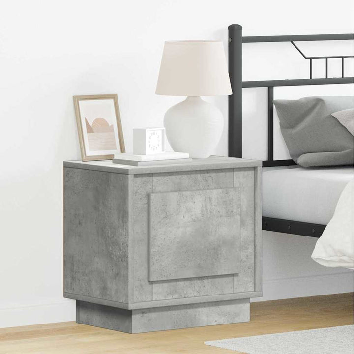 Natskab 2 pcs Beton Grå 44 x 34,5 x 45 cm Konstrueret træ