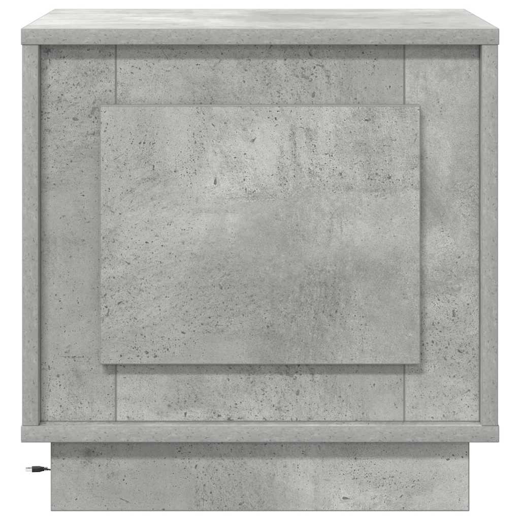 Natskab 2 pcs Beton Grå 44 x 34,5 x 45 cm Konstrueret træ