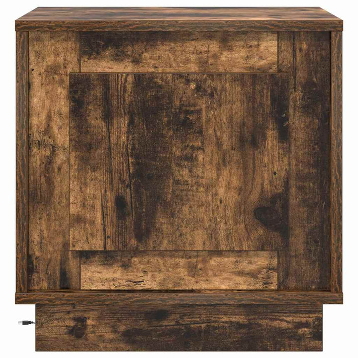 Natskab 2 pcs Røget eg 44 x 34,5 x 45 cm Konstrueret træ