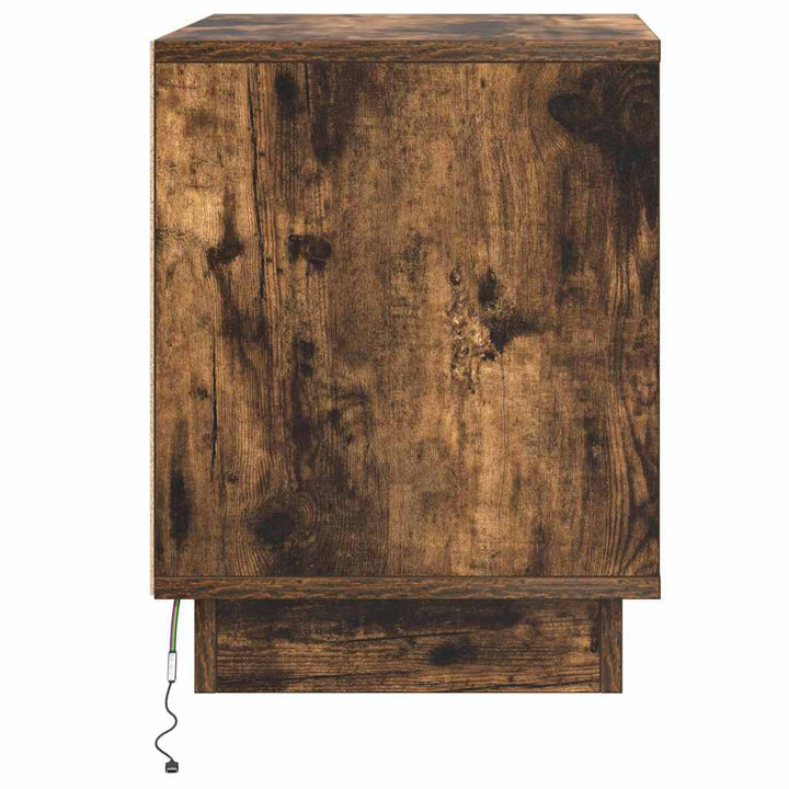 Natskab 2 pcs Røget eg 44 x 34,5 x 45 cm Konstrueret træ