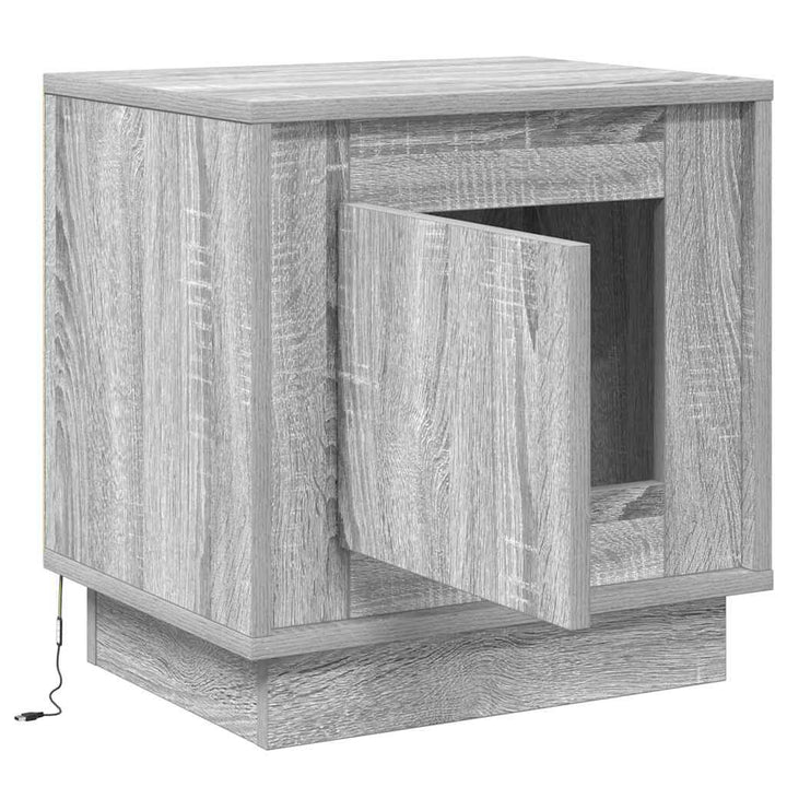 Natskab 2 pcs Grå 44 x 34,5 x 45 cm Konstrueret træ